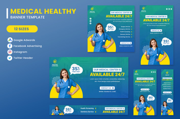 Medical Sevices Banner Set Template