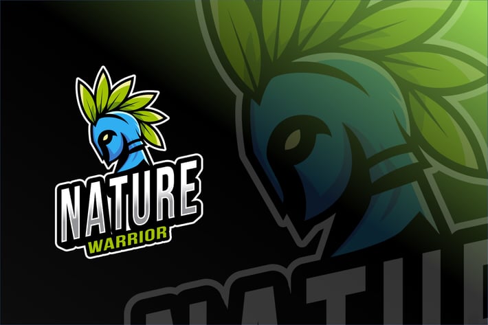 Nature Warrior Esport Logo Template