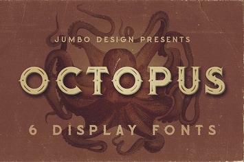 Octopus - Vintage Style Font