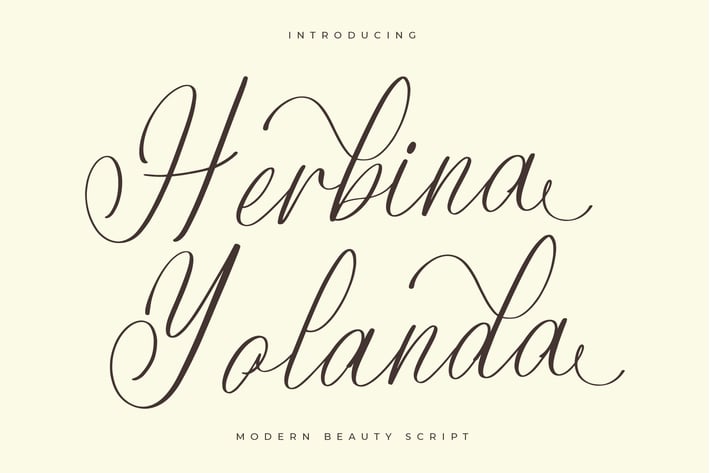 Herbina Yolanda Modern Script