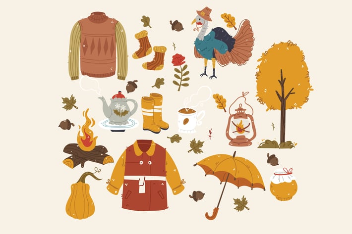 Autumn Illustration Set