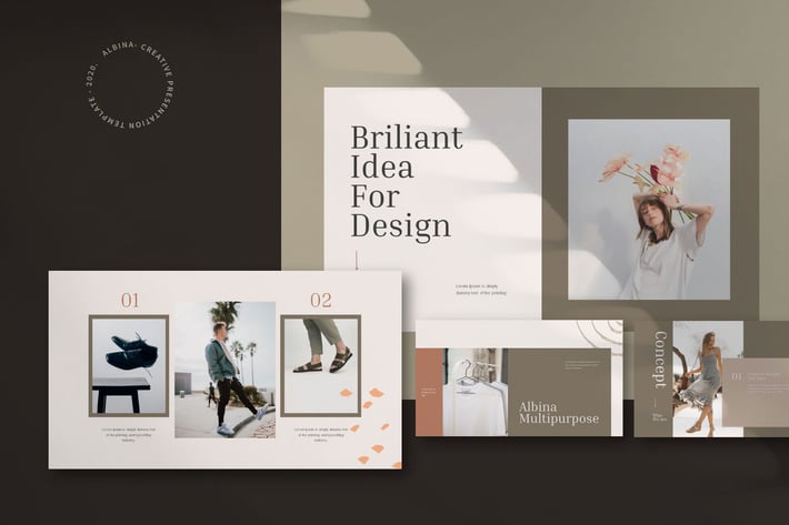 Albina - Keynote Creative Agency Lookbook Fashion