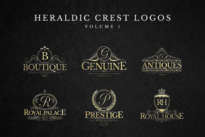 Heraldic Crest Logos Set 1