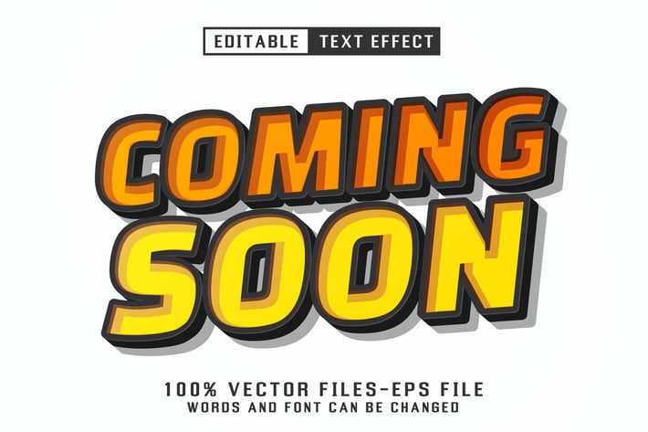 Coming Soon 3d Text - Editable Text Effect