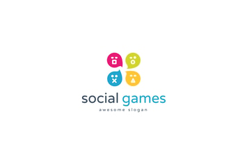 Social Games Logo Template