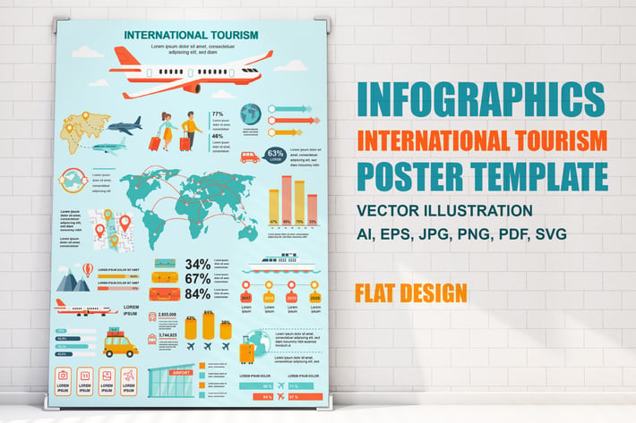 Tourism Infographics Poster Template