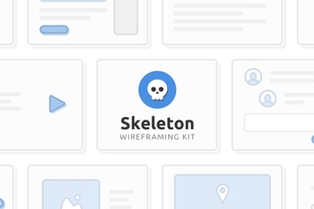 Skeleton Wireframing Kit