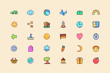 Super Naive drawings icons