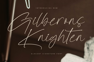 Gilberons Knighten Elegant Signature Script