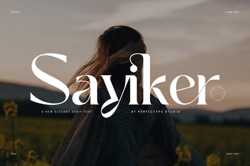 Sayiker Elegant Serif Font Typeface
