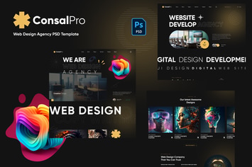 ConsalPro - Web Design Agency PSD Template