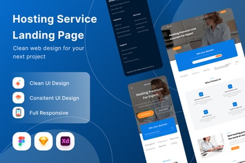 Hosting Service Landing Page