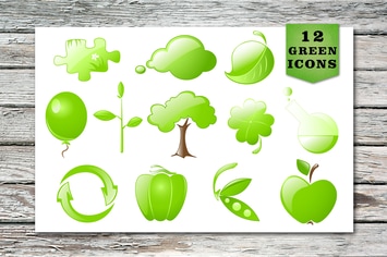 Green Vector Icons
