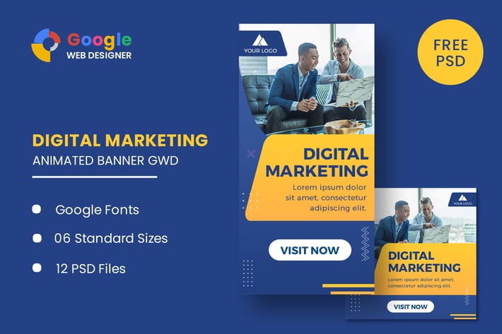 Digital Marketing Animated Banner GWD