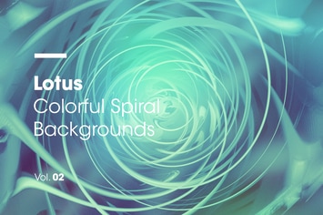 Lotus | Colorful Spiral Backgrounds | Vol. 02
