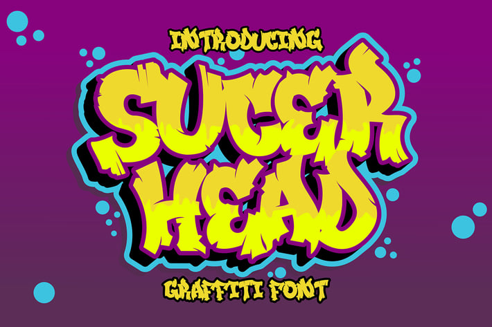 Sucer Head - Woody Graffiti Font