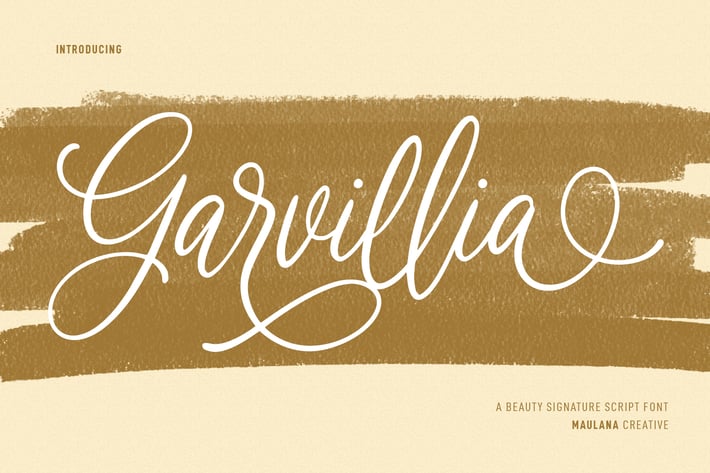 Garvillia Beauty Script Font