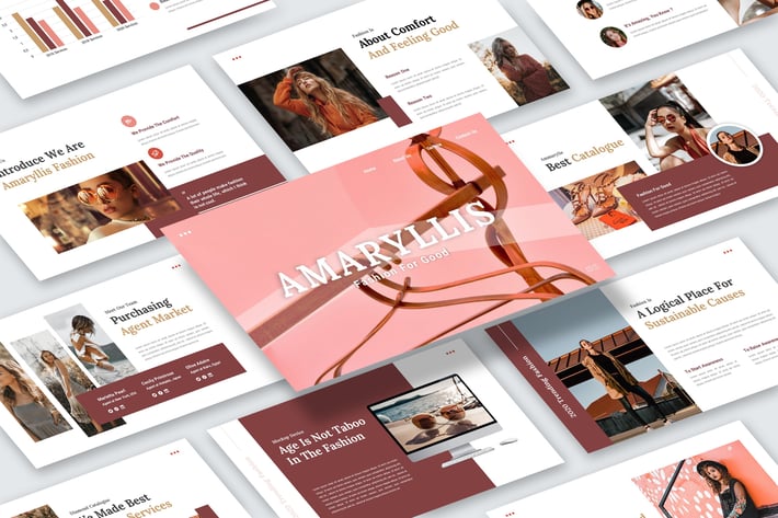 Amaryllis – Fashion Business Power Point Template