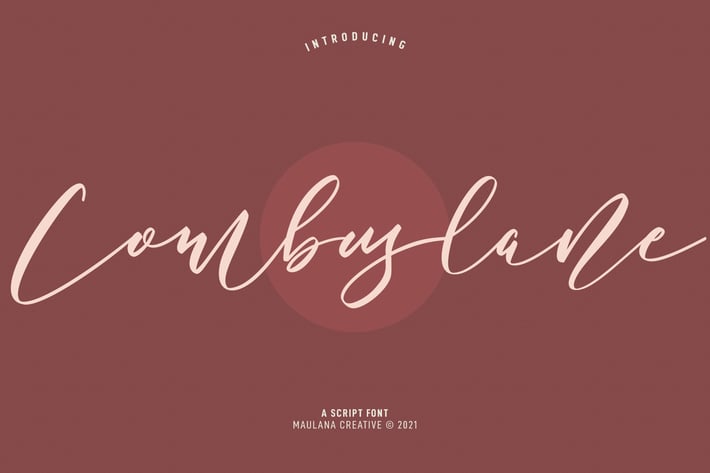 Combuslane Script Font