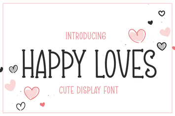 Happy Loves - Cute Handwritten Font