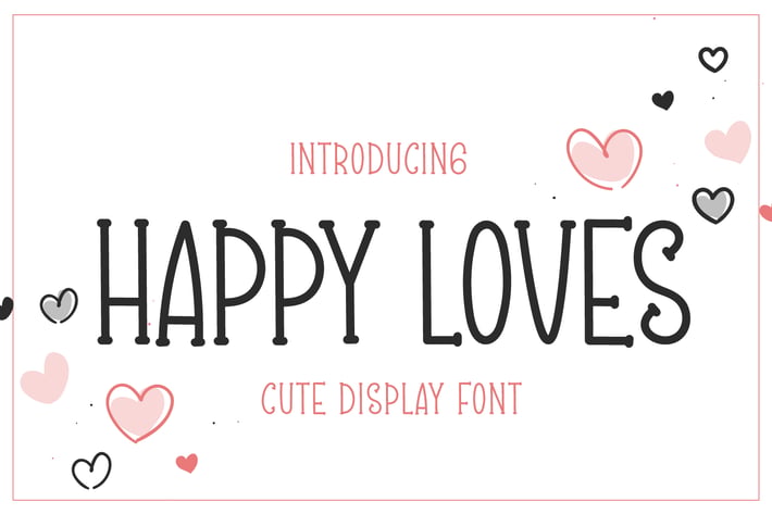 Happy Loves - Cute Handwritten Font