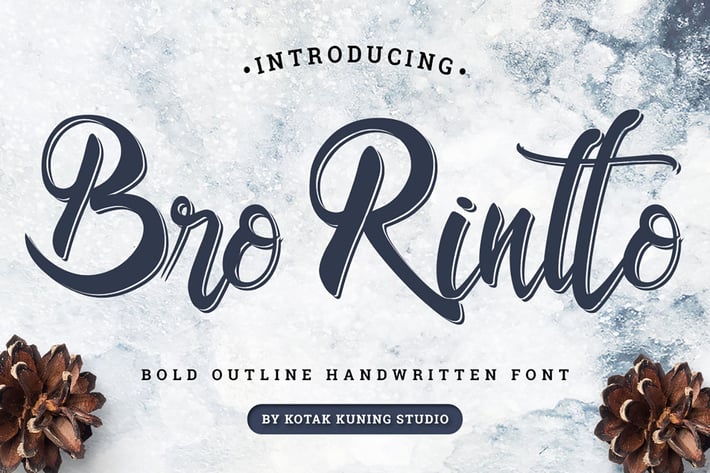 Bro Rintto - Retro Script Font