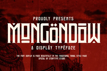 Mongondow Display Typeface Font