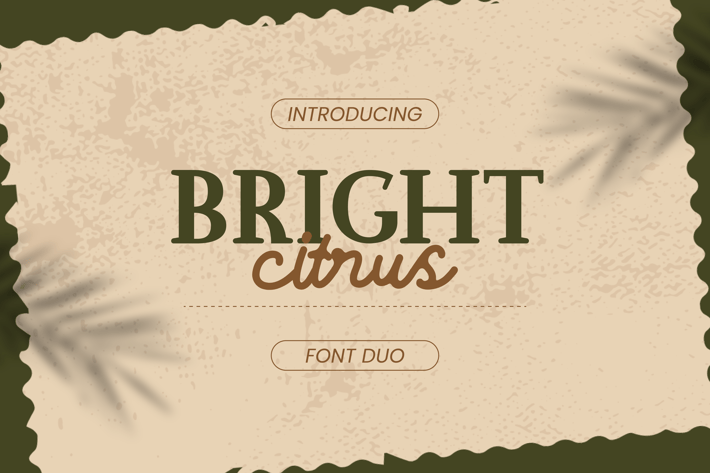 Bright Citrus - Font Duo