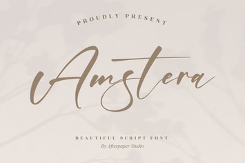 Amstera Script Font