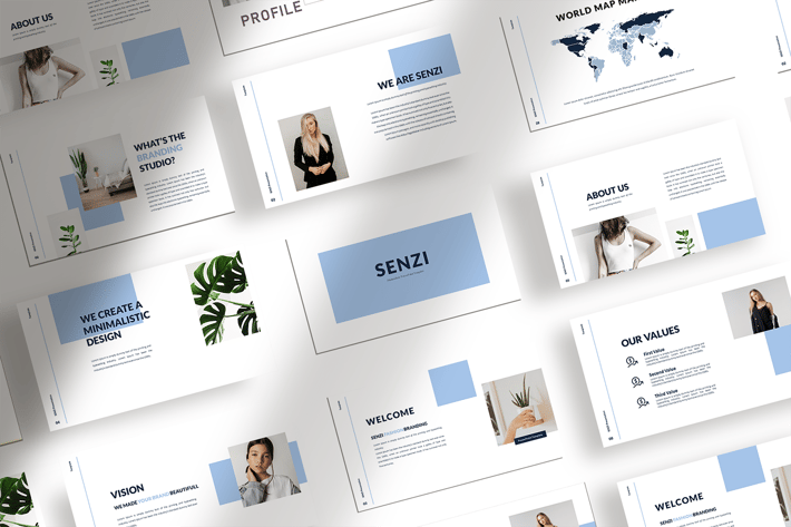 Senzi - Minimalist Presentation