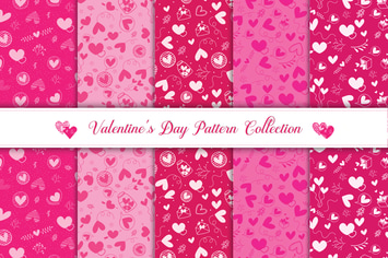 Valentine's day pattern collection v2