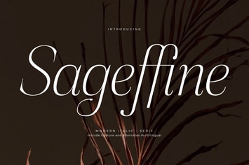 Sageffine Modern Italic Serif Font