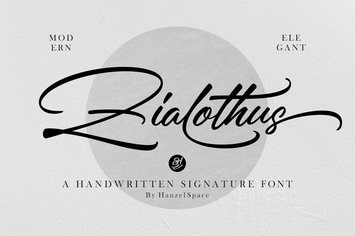 Zialothus - Handwritten Signature Font