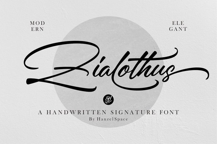 Zialothus - Handwritten Signature Font