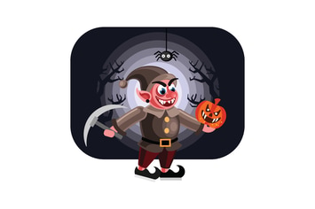 Evil Dwarf Halloween Character