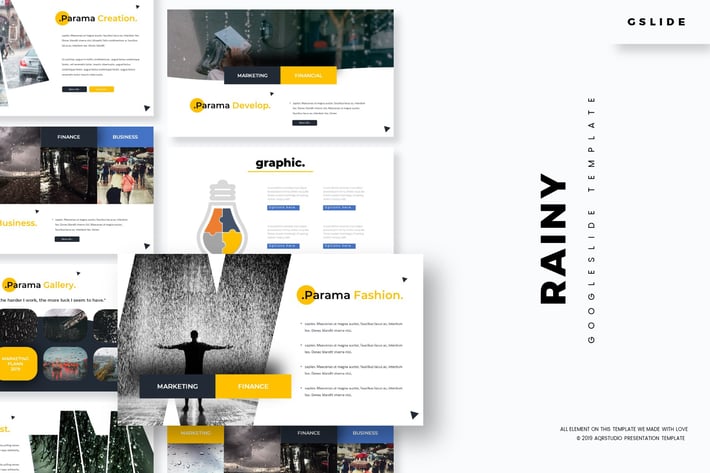 Rainy - Google Slides Template