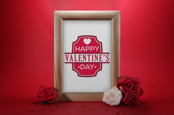 Romantic pictureframe mockup