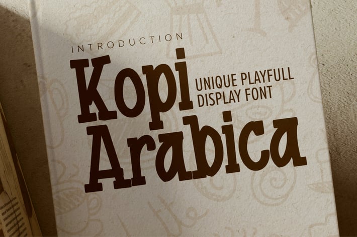 Kopi Arabica - Unique Playful Display Font