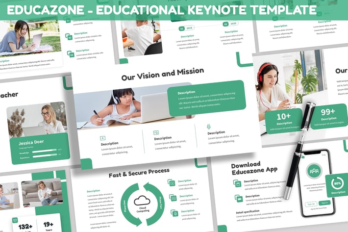 Educazone - Educational Keynote Template
