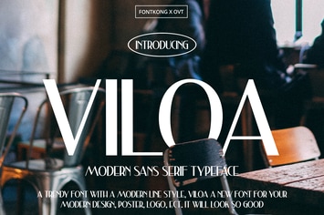 Viloa - A Modern Sans Serif Typeface