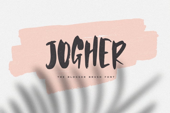 Jogher - The Blogger Brush Font