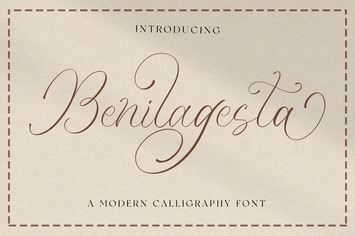 Benilagesta - Calligraphy Font