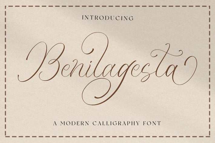 Benilagesta - Calligraphy Font