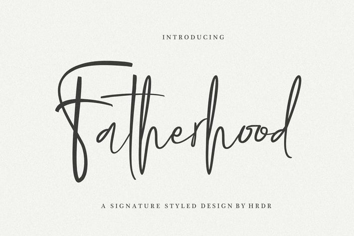 Fatherhood Modern Signature 