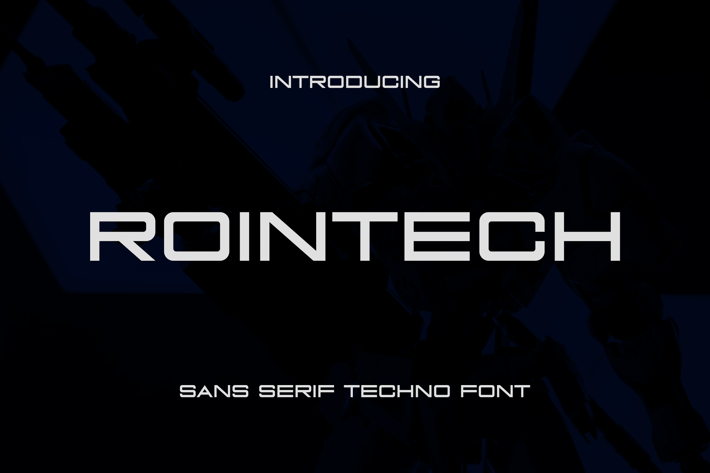 Rointech - Sans Serif Techno Font