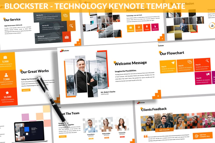 Blockster - Technology Keynote Template