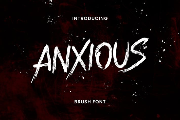 Anxious Brush Font