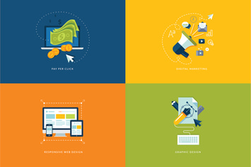 Digital Marketing and Web Development Icons