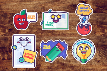 Study Reward Stickers Set