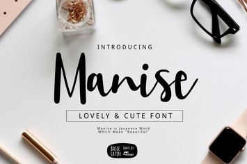 Manise Lovely Script Font